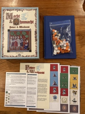 rare! POWER & WEAKNESS BOARD GAME 2-player Macht and Ohnmact English+German Comp