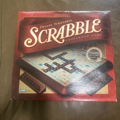 Deluxe Turntable Scrabble Crossword Game 2001 Missing 1 Tile