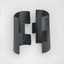 Lot Of 8 Metro Erecta Shelf Sleeves Split Plastic Clips Black For 1” Poles