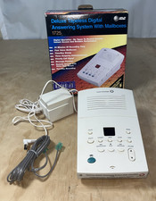 AT T 1725 Time Date Stamp Deluxe Digital Answering Machine 4-Mailboxes