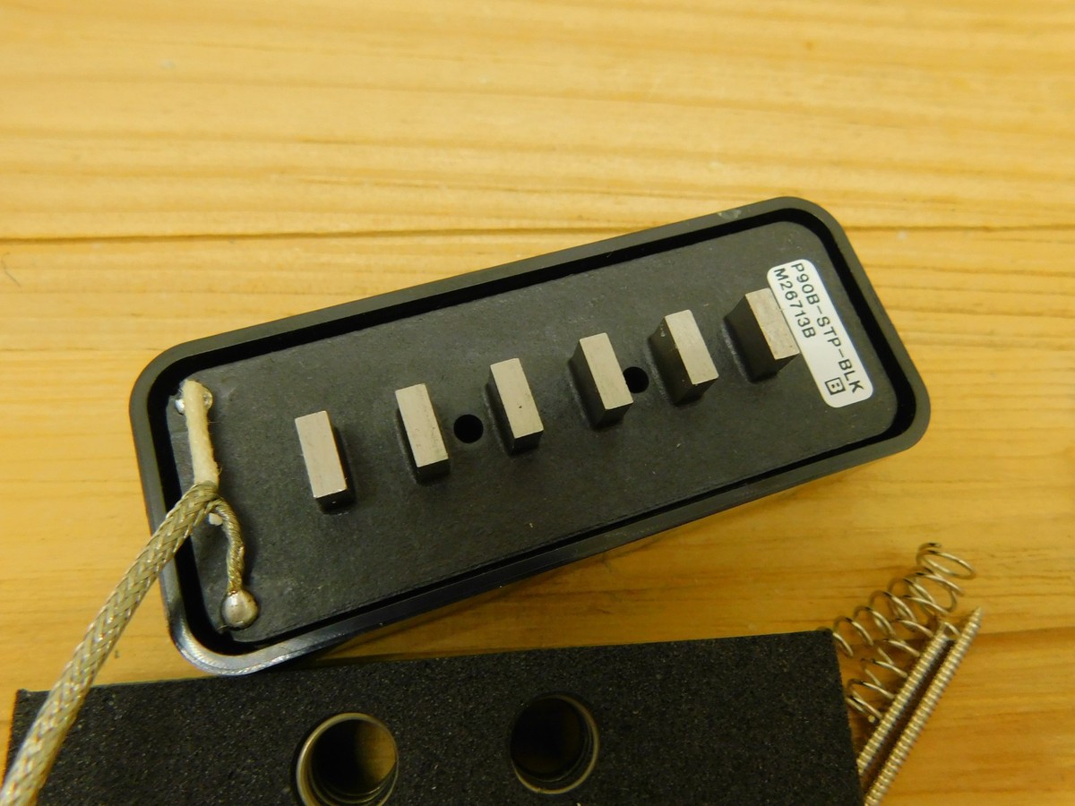 P-90 Staple Bridge Pickup Black Alnico 5 13.1k | eBay