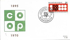 BELGIUM. FDC. 75th ANNIV. OF INTERNATIONAL  CO-OPERATIVE ALLIANCE. 1970