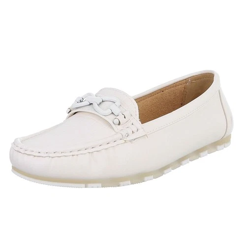 Women's moccasins Ital design 9459 in white