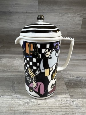Chaleur French Press Coffee Matt Walton Designed Abstract Cafe Ceramic 4 Cups