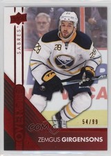 2016-17 Upper Deck Overtime Red Foil 54/99 Zemgus Girgensons #132 2o7