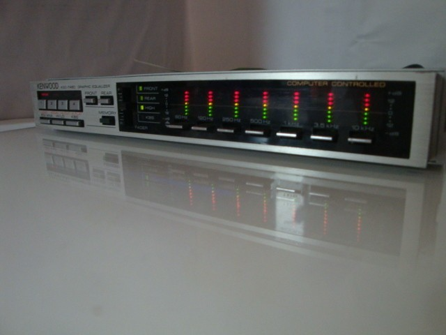 KENWOOD KGC-7480 Graphic Equalizer Spectrum analyzer 180mm Used