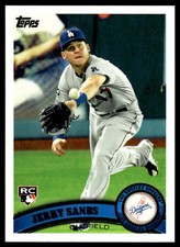 2011 Topps Update US54 Jerry Sands Los Angeles Dodgers RC Baseball Card