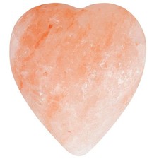 Hand-Carved Himalayan Salt Heart Stone for Massage and Detox