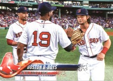 2018 Topps 211 Boston B-Boys Mookie Betts Jackie Bradley Jr Andrew Benintendi BB