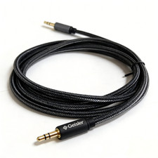 3.5mm Male to Male AUX Cable Nylon Braided Audio Cable for Musical Instrument