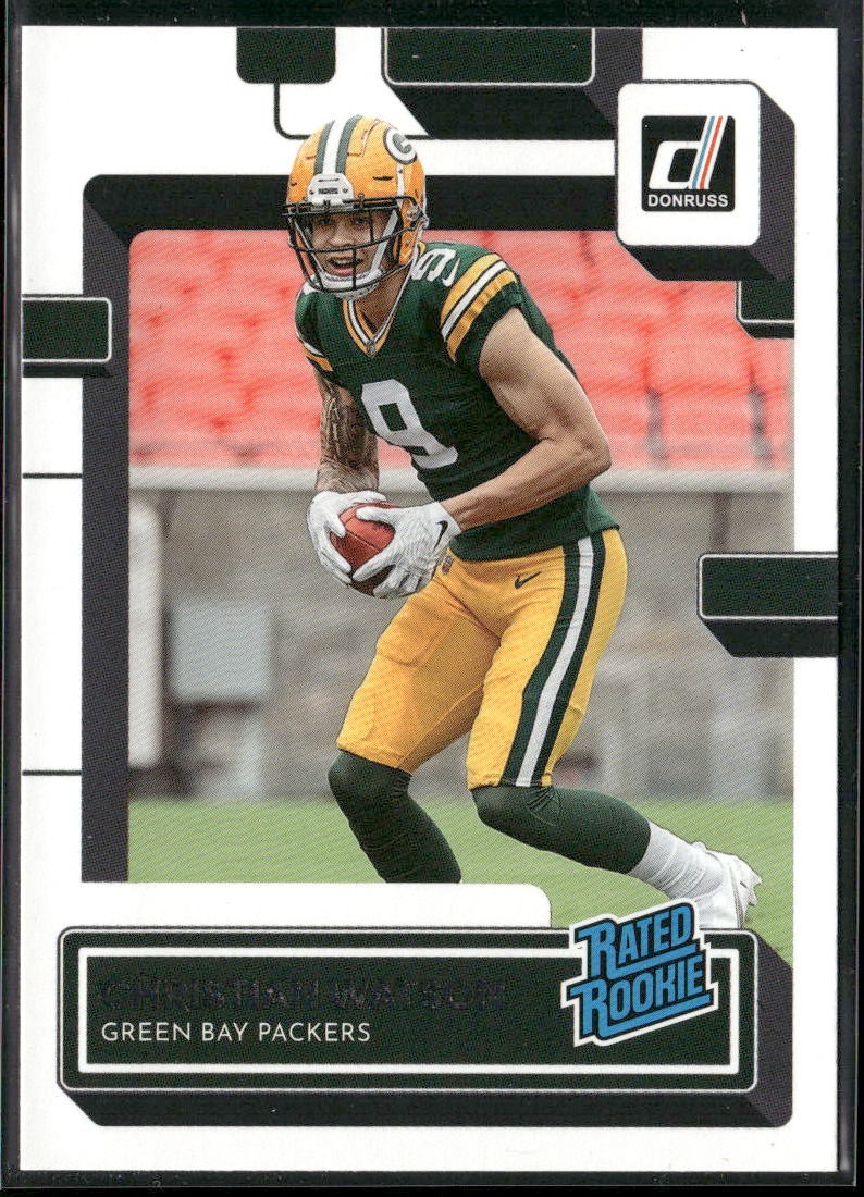 2022 Donruss #319 Christian Watson Rookie Green Bay Packers