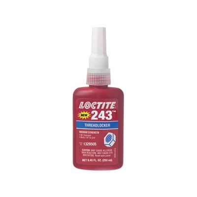 Loctite 243 Blue Threadlocker 250ml Bottle, Medium Strength, Oil Tolerant