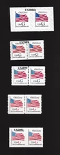 Pair G Rate US 2886b, 2889, 2890, 2891, 2892 Lot (5) MNH F-VF