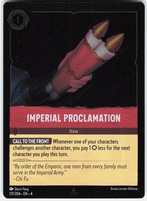 Imperial Proclamation Rare Ursula's Return 131/204 NM Cold Foil