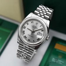 Rolex Datejust 36 - 116200 - 2018, Box & Papers Stainless Steel Silver Roman ...