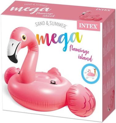 INTEX MEGA FLAMINGO AUFBLASBAR 203 X 196 X 124 CM MASSIVER POOL SCHWIMMER SCHWIMMEN 