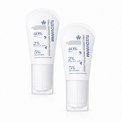 TUXOVIRAM 40% Urea Cream 2% Salicylic Acid KP Exfoliator Rollerball Massage 150m