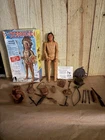 Vintage Marx Johnny West / Chief Cherokee Indian Figure,with Box And Some Papers