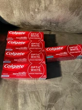 (5) Colgate Optic White Toothpaste 4.2 oz Exp 12/2026 & 06/2027 Stain Fighting