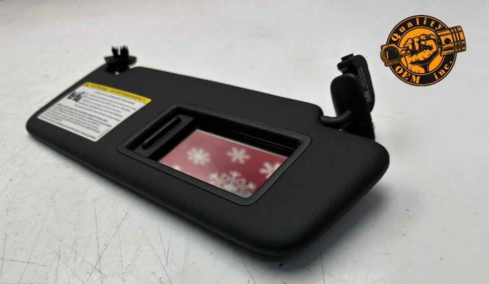 Audi TT TTS T RS 2016-2023 cupé lado del pasajero delantero derecho parasol negro OEM Foto 2 de 4