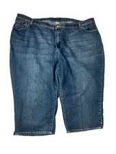 Catherines Women's Capri Jeans Blue Size 26W