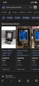 Vectrex Model 3000 Console Black Built-in Display Controller Spike Game