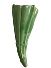 VINTAGE MCCOY? CORNUCOPIA HORN WALL POCKET LIGHT Green MADE IN USA MCM