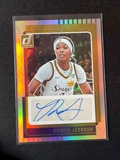 2025 Panini WNBA Donruss Rickea Jackson Silver Holo Auto LA Sparks