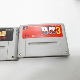 Pachi-Slot Monogatari + Nishijin Pachinko 3 Super Famicom SFC Japan Lot