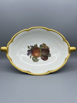 Antike Krautheim Selb Bavaria große Obstschale mit Goldrand 1910/20