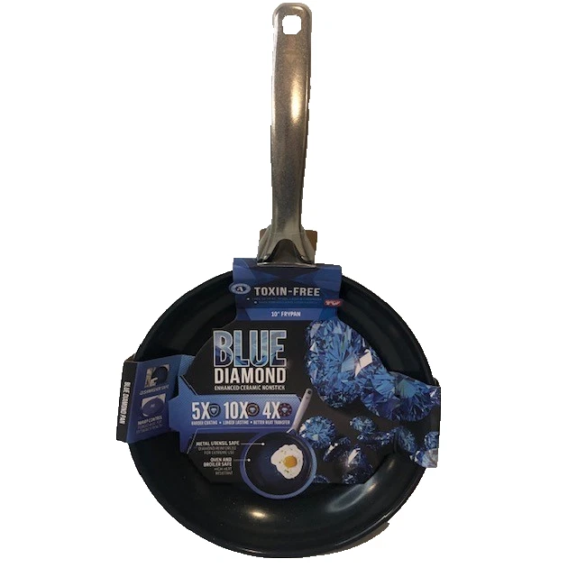Cookware 10" Frying Pan Skillet Diamond Infused Healthy Ceramic Nonstick PF...
Opens in a new window
