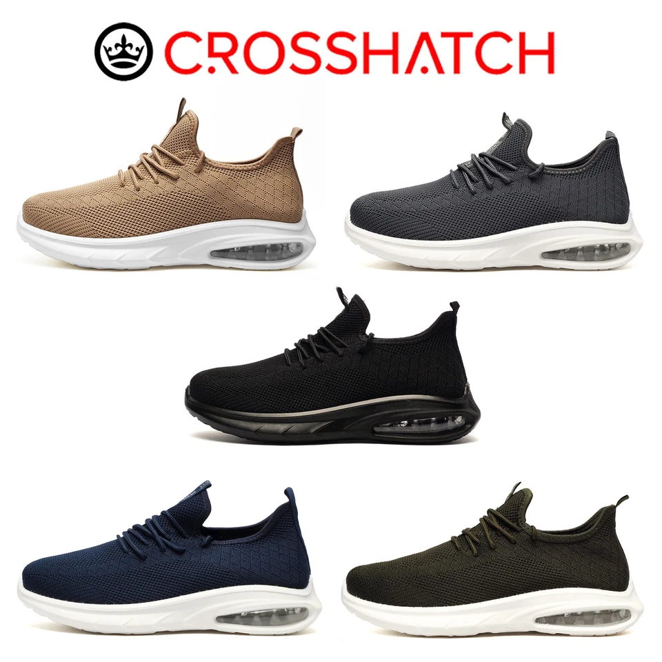 RRP £39.99 - Crosshatch Trevel Mens Trainers Casual Classic Fashion Sneakers