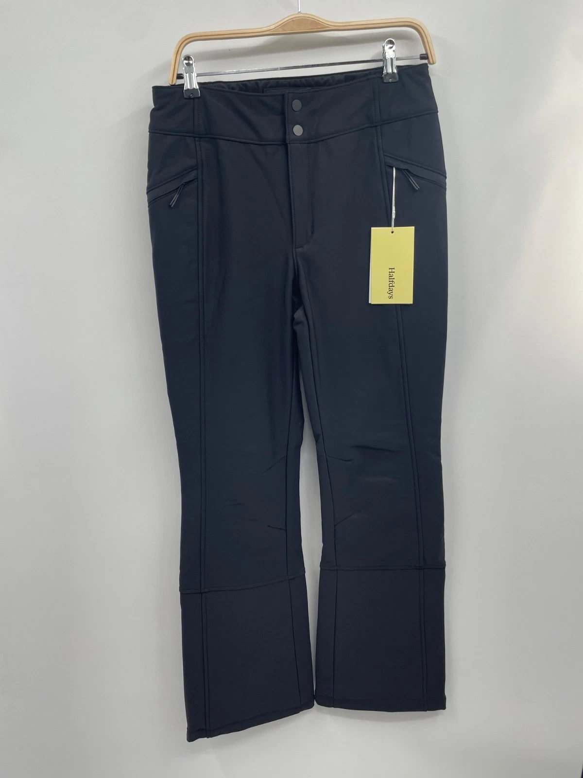 Halfdays Softshell Pants Women's Medium Black Fleece Lined Stretch Ankle Zip NWT
Opens in a new wind