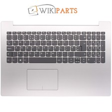 Replacement For Lenovo 5CB0R16565 Palmrest Touchpad UK Layout Keyboard Silver