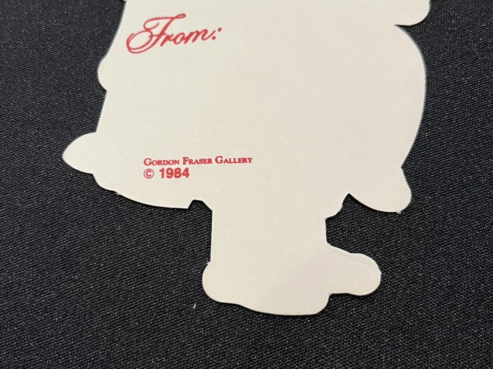 4 Vintage Gordon Fraser Cat/Bear Gift Tags - Imagem 3 de 3