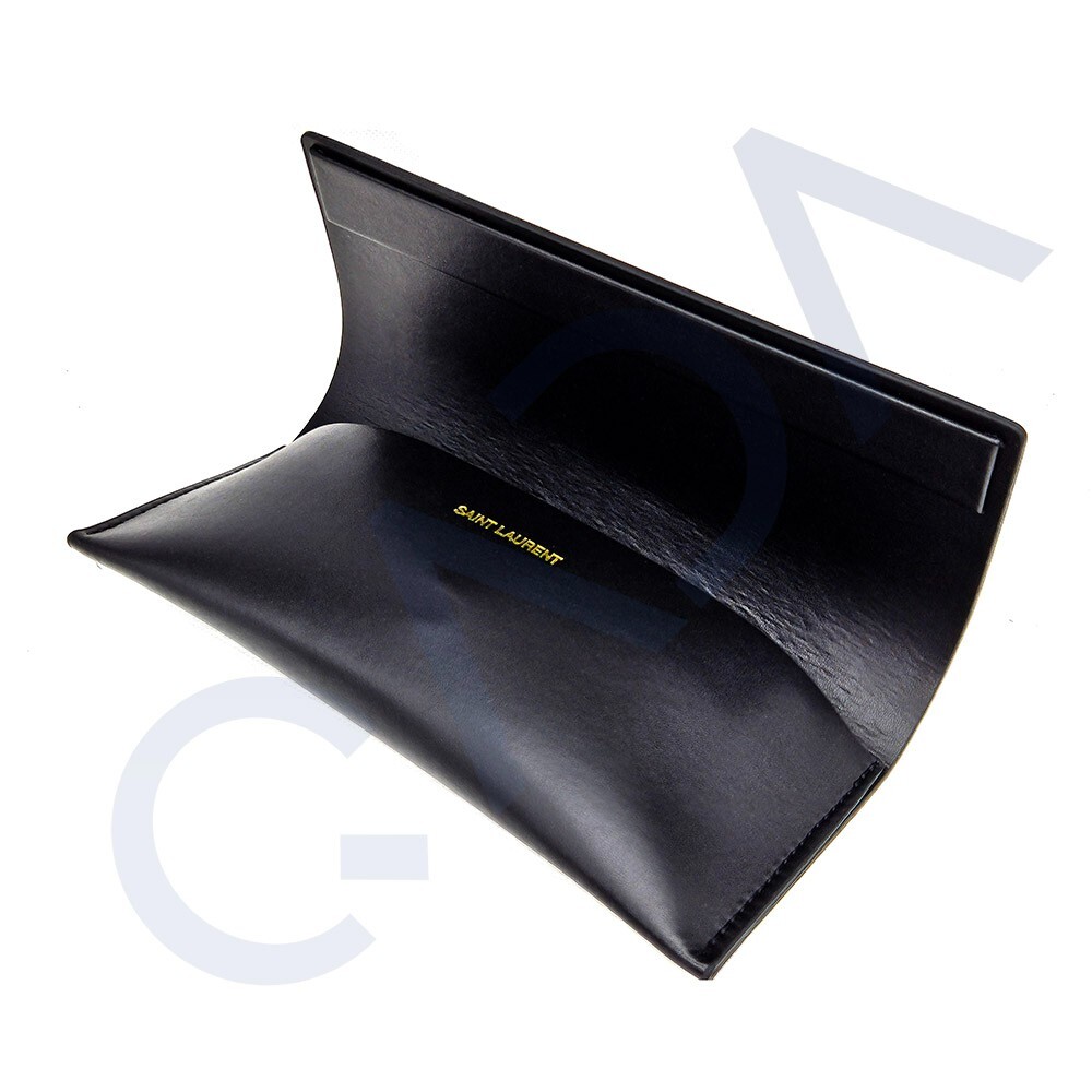 YSL Saint Laurent Semi Hard Leather Case for Eyeglasses YSL Saint Laurent Semi Hard Leather Case for Eyeglasses