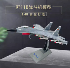 1:48 44CM CHINA J-11B Fighter Jet Airplane Diecast Military Aircraft Plane Model