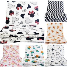 3 pc BEDDING SET for 60x120 COT BED PILLOWCASE DUVET COVER FITTED SHEET NURSERY