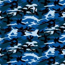 Carolina Creative Bandanna Sky Blue Camouflage Print 22" x 22" Handkerchief