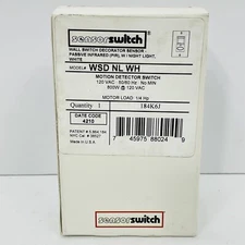 Acuity Controls WSD NL WH Decorator Motion Sensor Switch W/ Night Light PIR ~NEW