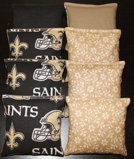 NEW ORLEANS SAINTS 8 Cornhole Bean Bags ACA Regulation Corn Toss Tailgate Game