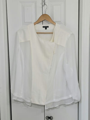 Lane Bryant Women's Plus Size 24 White Blouse