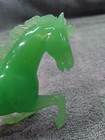 Vintage Jade Green Plastic Rearing Horse Figurine Hong Kong — photo 9