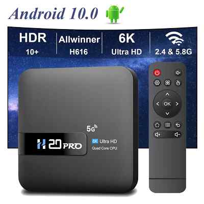 Smart TV Box WiFi6 Android 10 6K 4K 3D Media Player TV Box Android 2.4G&5G New