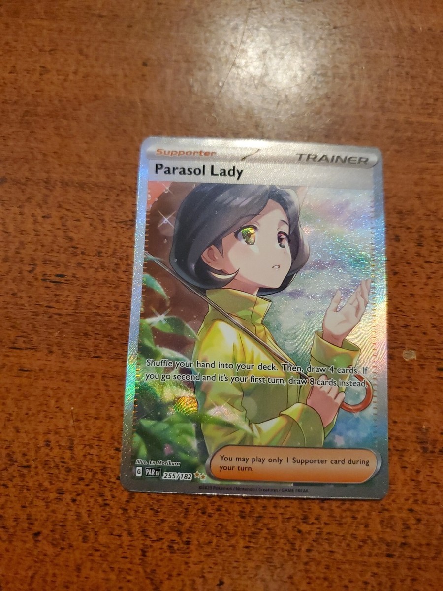 Pokémon TCG Parasol Lady Paradox Rift 255/182 Holo Special Illustration  Rare NM