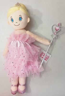 22'' Sophie Rag Doll Pink Princess with Tiara and Wand