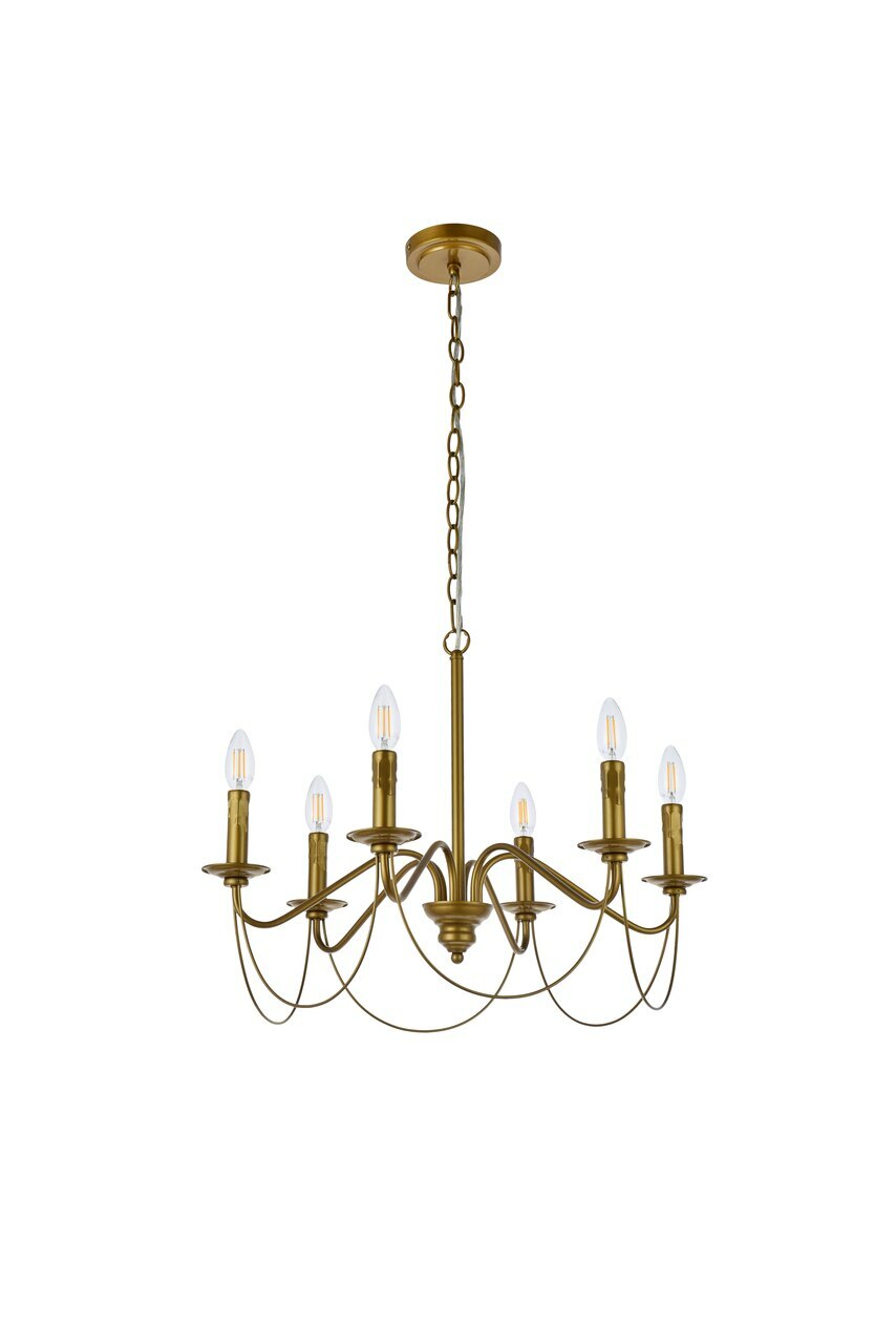 FOYER LIVING DINING ROOM KITCHEN ISLAND BEDROOM CHANDELIER FIXTURE 6 LIGHT 24"