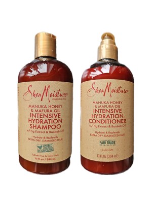 Sheafeuchte Manuka Honig & Mafura Öl Shampoo und Conditioner 13oz