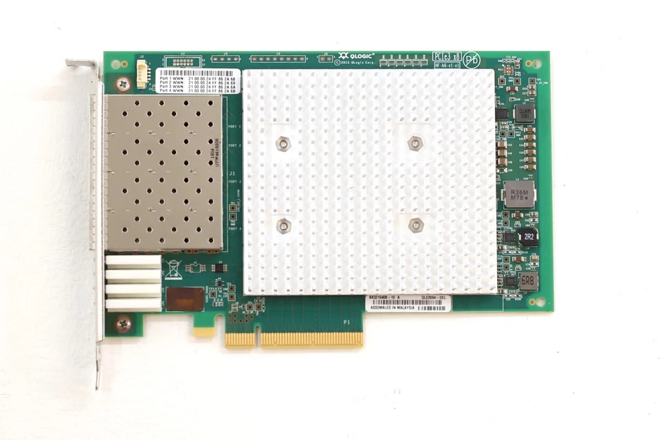 Dell QLE2694 Quad-Port 16GbE SFP PCIe Host Bus Adapter Dell P/N: 06WJKM Tested - Image 2 of 4