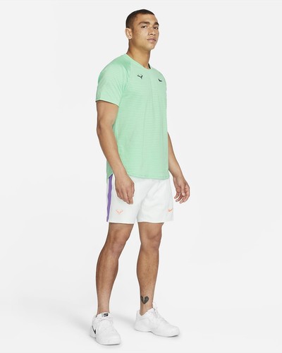 Nike Court Aeroreact Rafa Nadal Slam T-Shirt Green Size Large CI9152-342 |  eBay